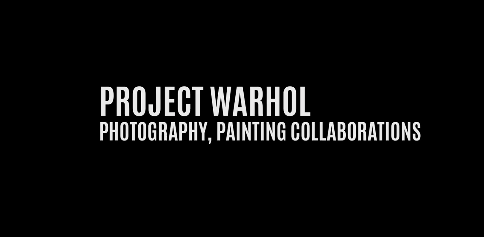 Project: Warhol – The Video Interviews